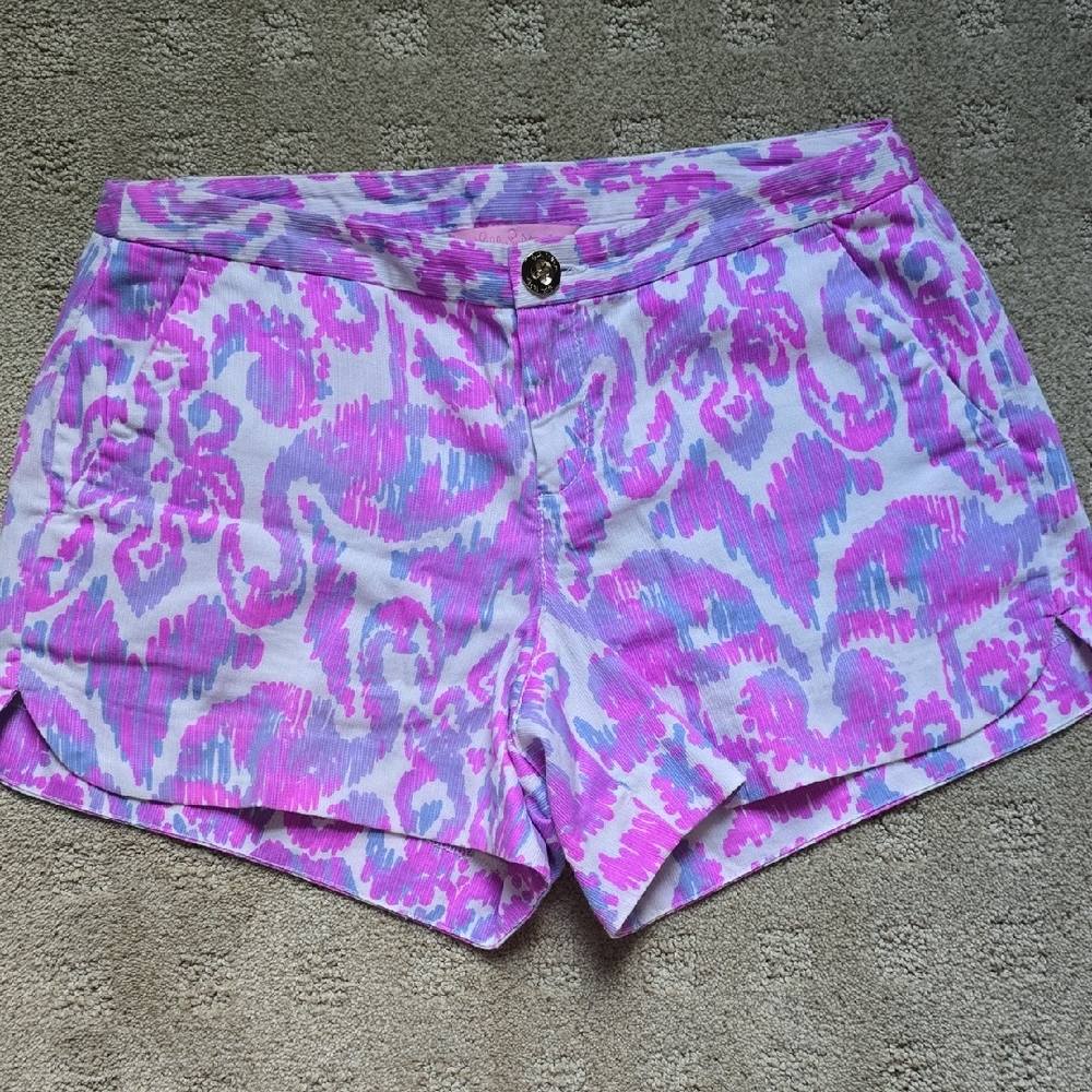 Lilly Pulitzer Pink and Purple Patterned Shorts